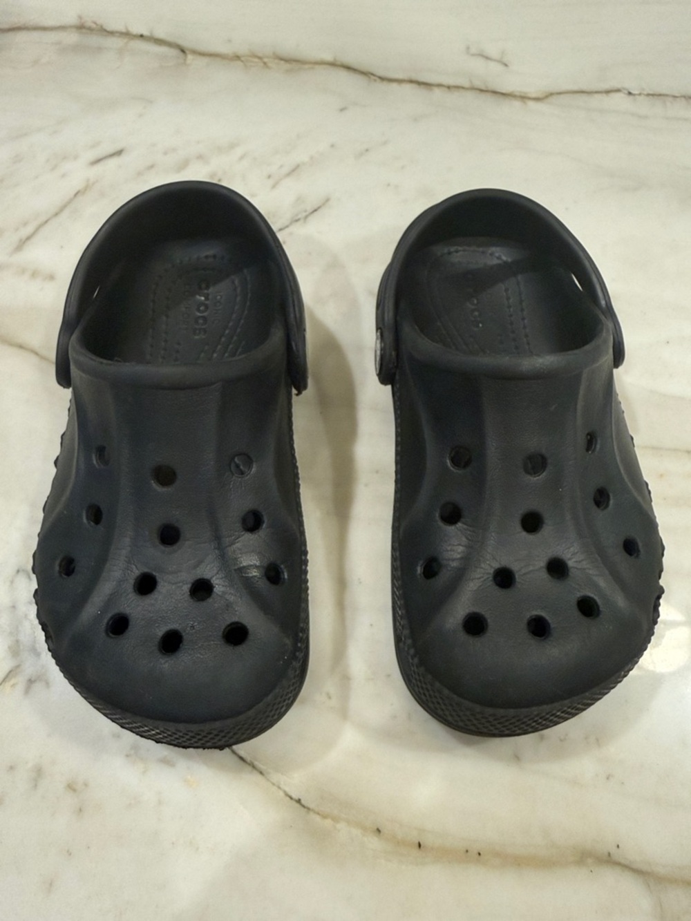Toddler Black Slip-On Crocs